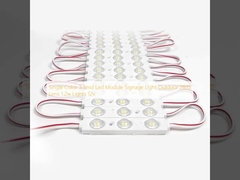 Одноцветный светодиодный модуль 3 Smd для вывесок, уличный 2835, линза 1,2 Вт, светильники 12 В