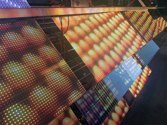 Indoor Transparent Adhesive Super Slim LED Screen Display P10 Flexible Led Panel