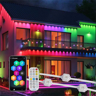 WIFI Control 20MM 25MM IP67 LED Eave Lights Smart Rgb Ic With 72 Scene Modes Ip67 Outdoor Lighting For Holiday