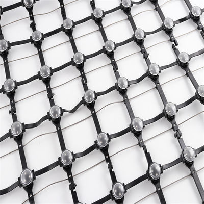 160 Degree Pixel RGB 50mm LED Mesh Curtain Display Screen Video Strip with DMX512 Control