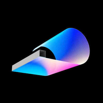 High Power Flexible LED Transparent Film Screen Interior Decoration RGB Light Color