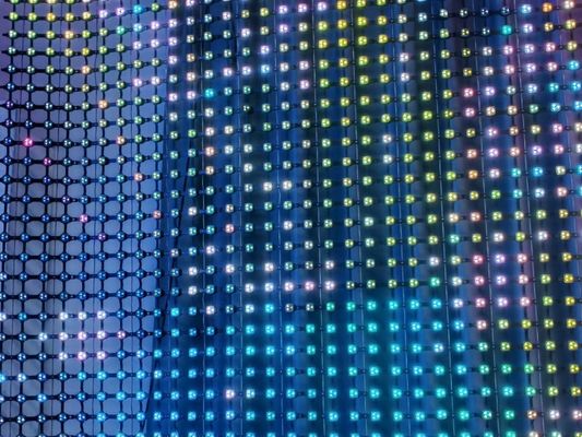 Commercial LED Mesh Screen with Video Display Function and 144pcs/m2 Lamp Quantity