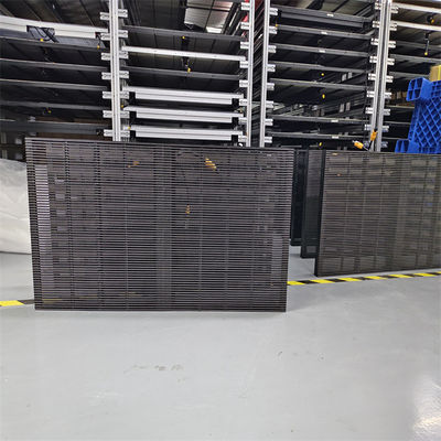 High Brightness Customized Full Color RGB P2.6 Mesh Grille Large Indoor Transparent Glass LED Display Panel Screen