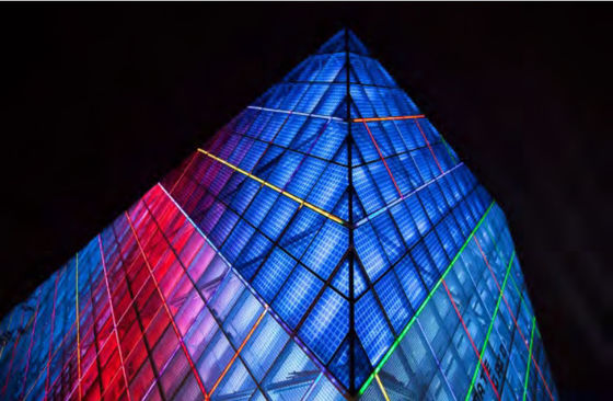 160° Light Angle SMD 5050 LED Mesh Screen for Permanent Customized Outdoor Advertising