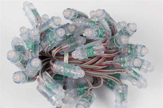 PVC DC5V DMX512 12mm IP67 света пиксела СИД RGB фасоли чуда на открытом воздухе водоустойчивый