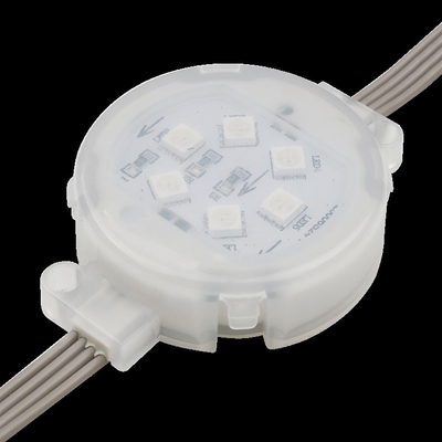 На открытом воздухе водоустойчивый пункт светлое 1.5W Smd5050 DC24V 50mm RGB DMX512 СИД IP67