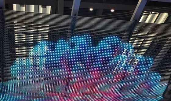 Led Screen Display Full Color LED Mesh Screen Flexible Led Curtain Display
