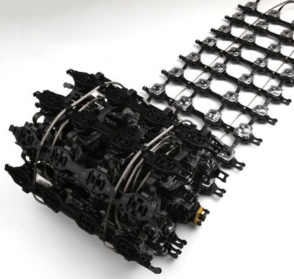 Outdoor Flexible Transparent LED Pixel Mesh Screen Full Color p50/p62.5/p83p100 Light Net Video Curtain Display