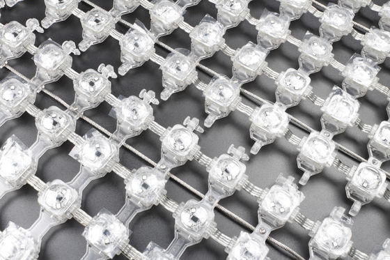 80W RGB P100 LED Pixels Mesh Screen Display IP67 Advertising Outdoor Point Lights Display