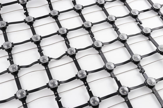 waterproof led screen 48W DC12V 30mm LED Mesh Display High Brightness Indoor / Outdoor