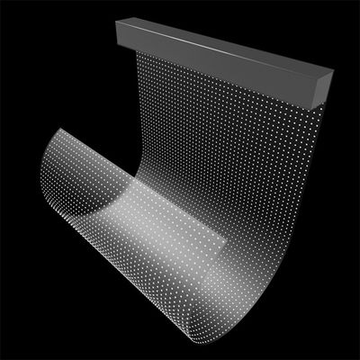 Прозрачное стекло P10 LED дисплейная экрана Клейкая LED прозрачная пленка экрана