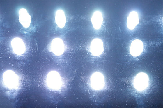 Outdoor Lighting Square Digital RGB LED Pixels 0.3W 12mm DC12V 50pcs A String