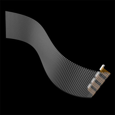 Customized LED Film Screen For Advertising Video Wall , P20 DC5V Transparent Projector Screen