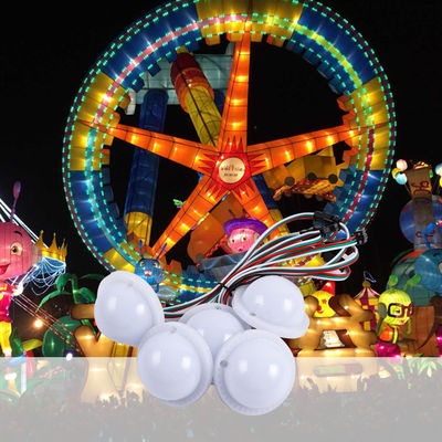 Plastic Amusement Ride LED Cabochon Lights with 12V Voltage and Colorful Design
