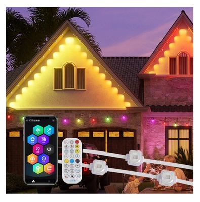 Permanent 20mm RGBW Plastic Pixel LED Eaves Lights for Outdoor Eave Decoration Lighting