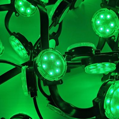 DMX512 контроллер Красочный 40 мм пиксельный светодиодный точечный свет для тематического декоративного здания