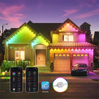 Наружное рождественское украшение 160 Led RGBW SMD5050 Eave огни с дистанционным управлением