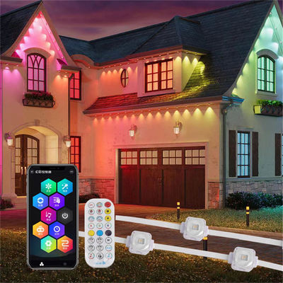WIFI Control 20MM 25MM IP67 LED Eave Lights Smart Rgb Ic With 72 Scene Modes Ip67 Outdoor Lighting For Holiday