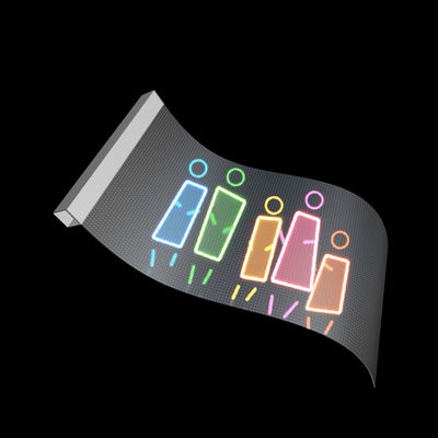 DC5V Voltage P10 LED Transparent Film Screen for Indoor Glass Shopping Mall Video Wall