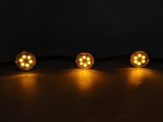 24V Умные RGB LED пиксельные огни Рождество Navidad Уличные праздничные огни P67 PC Корпус Постоянный праздник