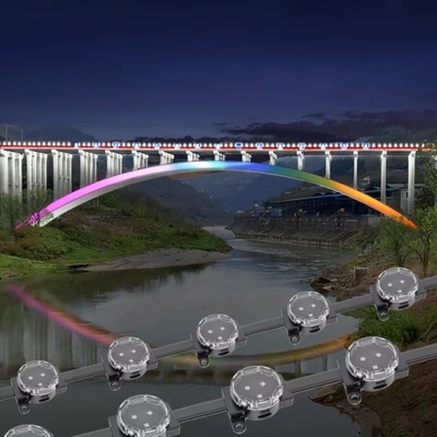 Заводские светодиодные пиксельные точечные светильники для наружного освещения, 30 мм, с постоянным свечением, корпус из поликарбоната для инженерного освещения