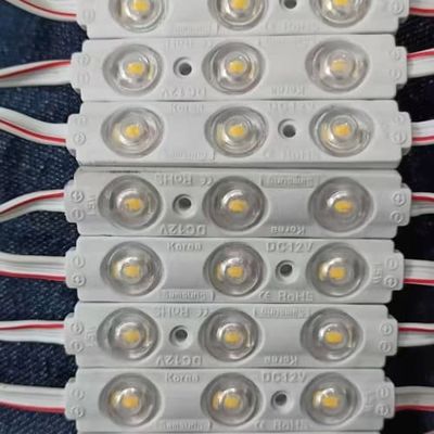 SMD 2835 DC12V 3 Lights Injection LED Module 1.5Watt IP65 Waterproof Decorative Back Light for Letter Sign Advertising Light Box