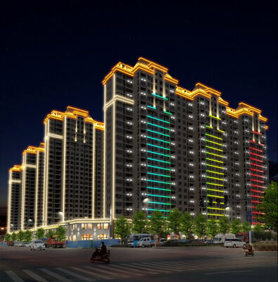 Постоянный IP67 светодиодный контурный свет 50 мм DC24V RGB наружный водонепроницаемый DMX512 Управление коммерческий светодиодный точечный свет