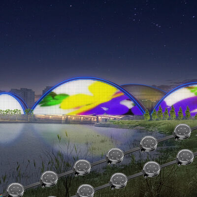 Внешний IP67 36V Дальний водонепроницаемый 40 мм пиксельный светодиодный точечный источник света Белый излучающий постоянный светодиодный пиксельный свет