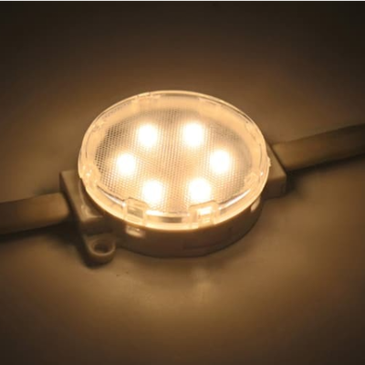 DC24V 50mm SMD3535 светодиодный точечный свет 6LED IP67 водонепроницаемый DMX512 Адресованный пиксель для наружного матричного экрана