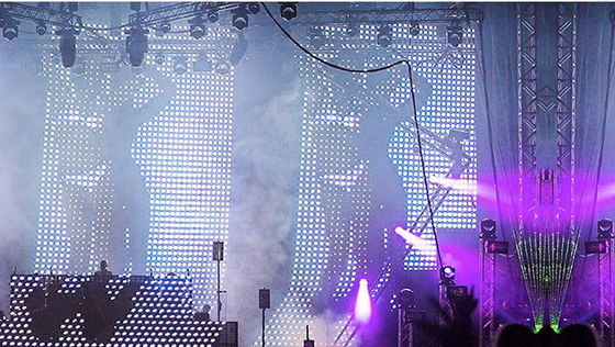 Epistar SMD3535 Led Mesh Curtain Flexible Led Curtain Screen Led Mesh Screen Outdoor